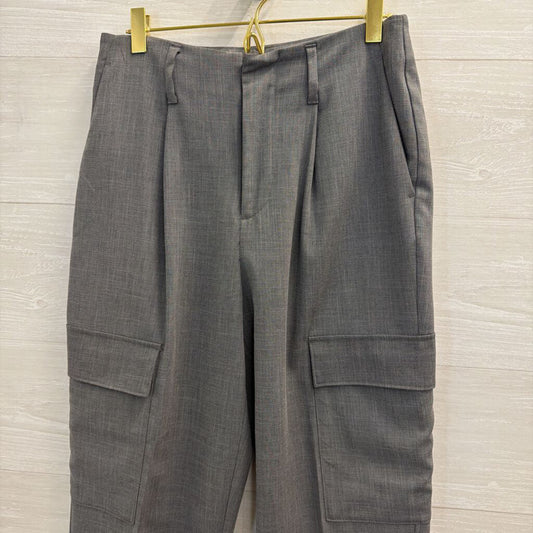 Grey Cargo Pocket Trouser Pants 2