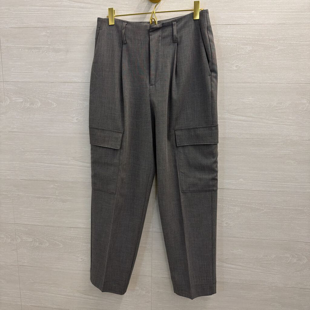 Grey Cargo Pocket Trouser Pants 2