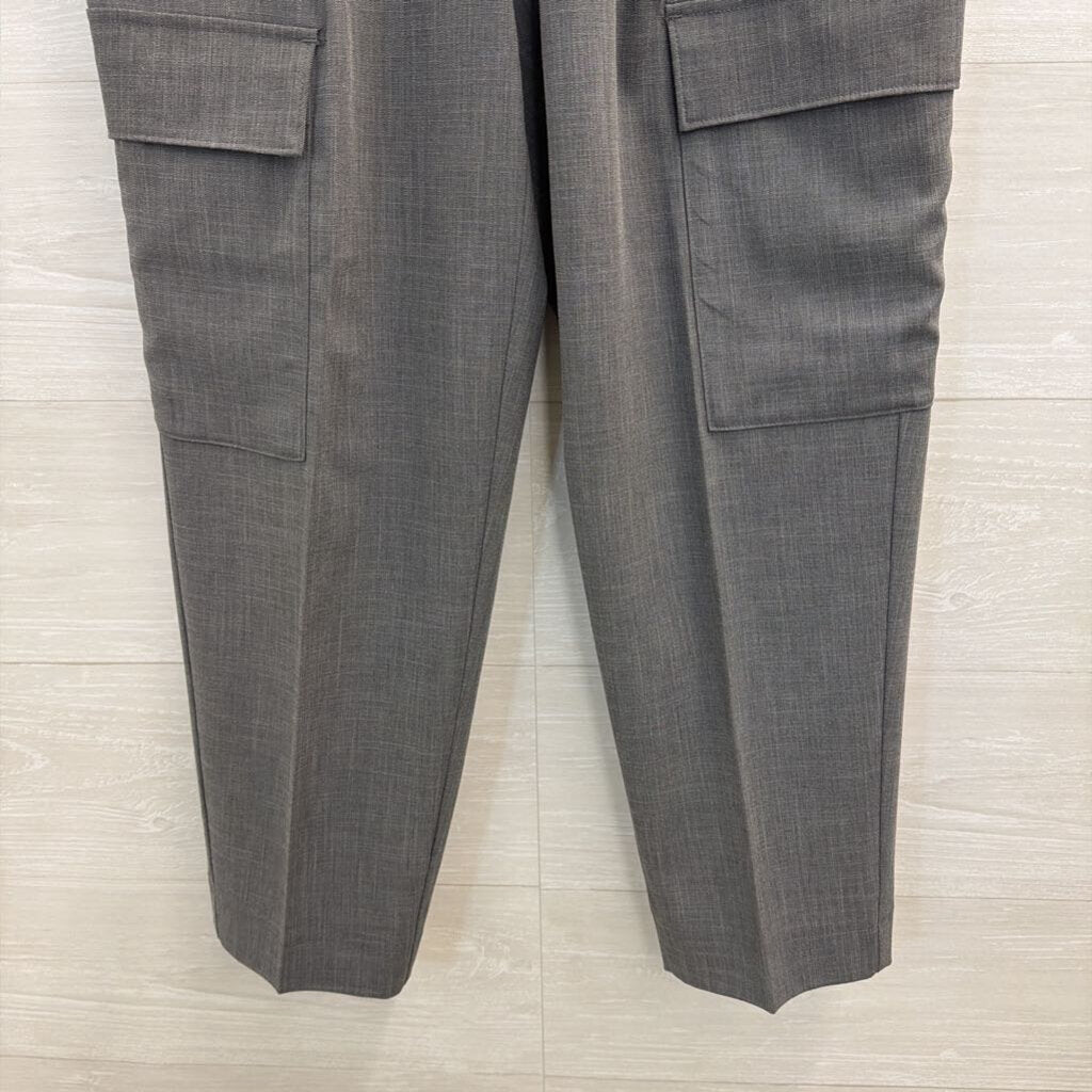 Grey Cargo Pocket Trouser Pants 2