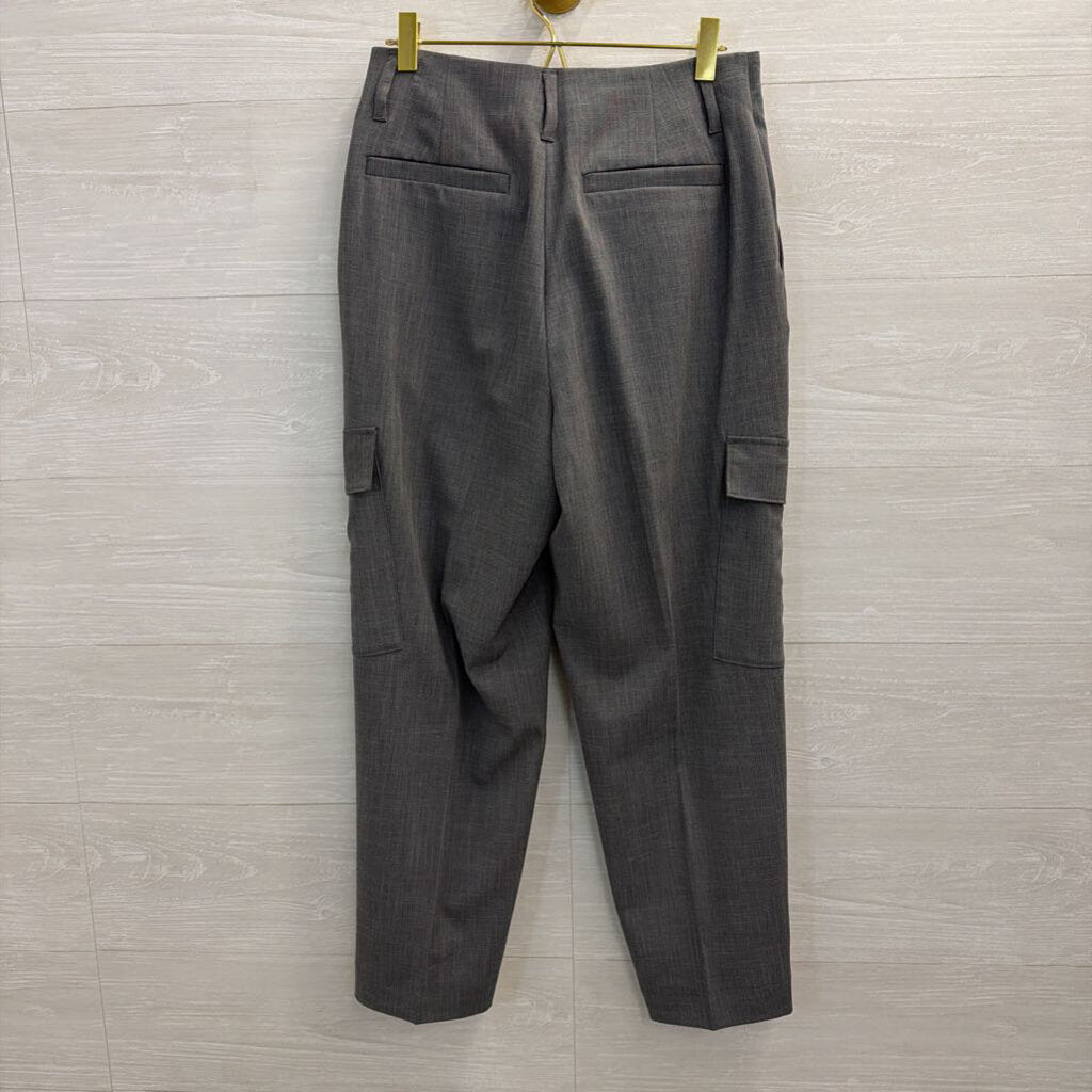 Grey Cargo Pocket Trouser Pants 2