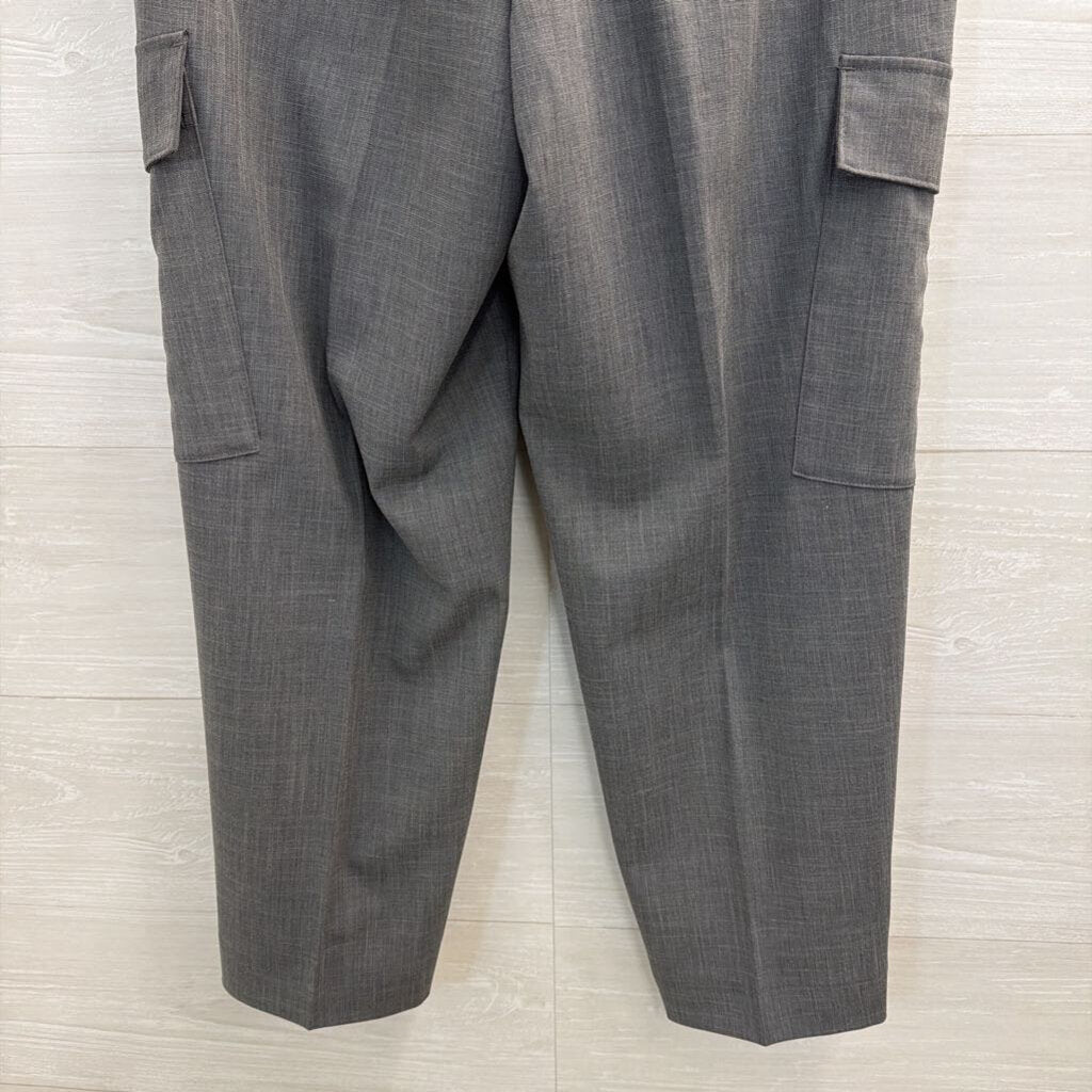 Grey Cargo Pocket Trouser Pants 2