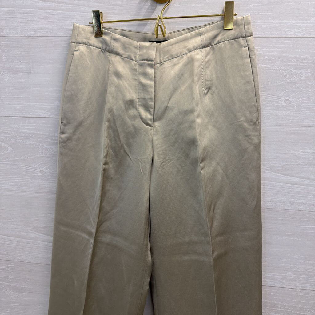 Massimo Dutti Green Sheen Trouser Pants 4