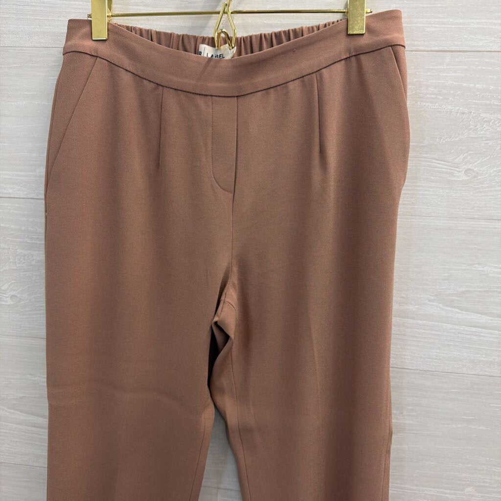 R Label Brown Jogger Pull On Trouser Pants Small