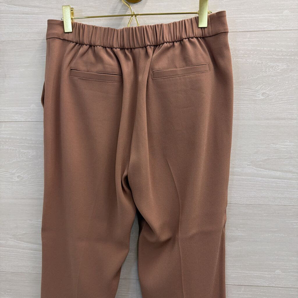 R Label Brown Jogger Pull On Trouser Pants Small