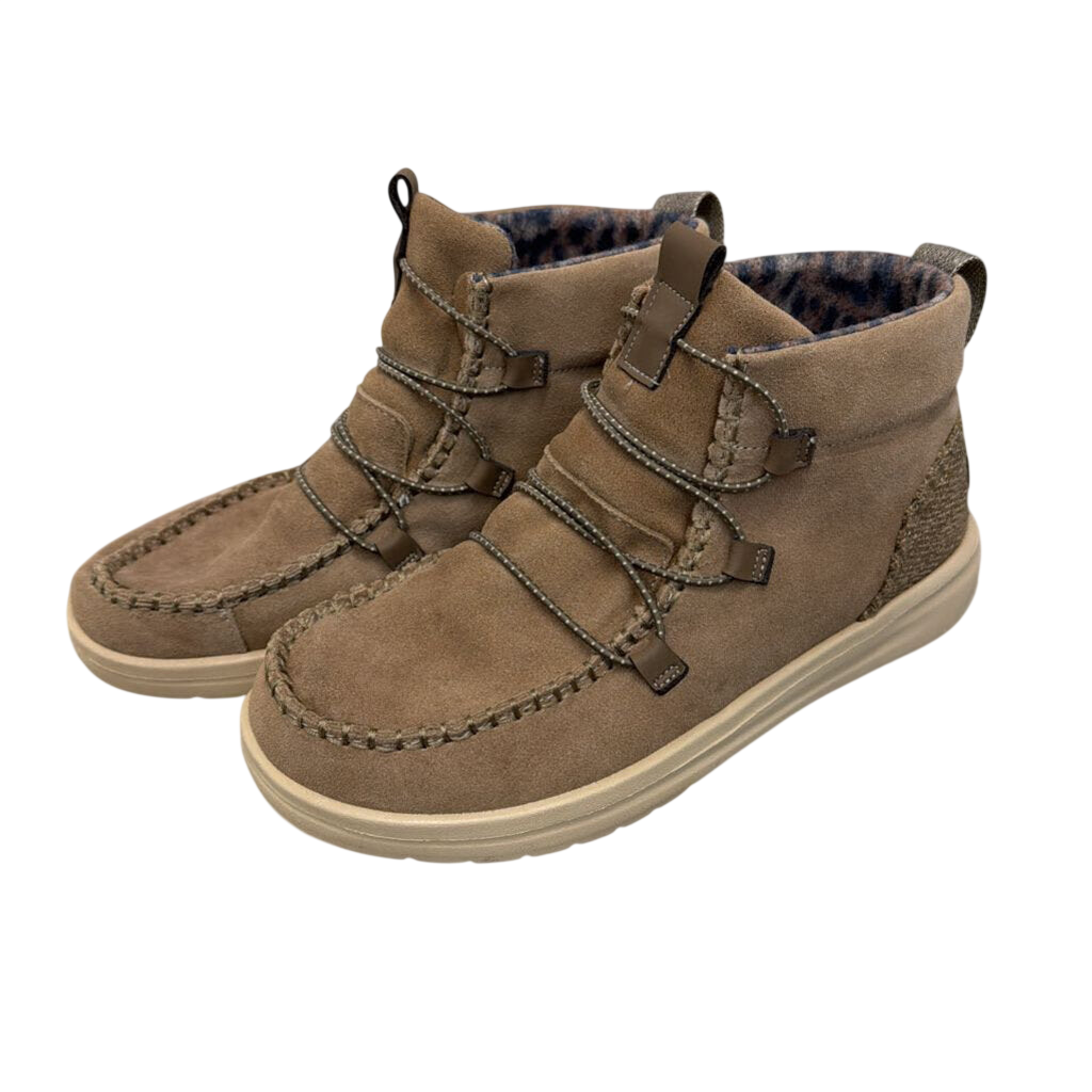 Hey Dude Brown Suede Eloise Boots 9