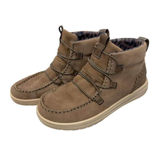 Hey Dude Brown Suede Eloise Boots 9