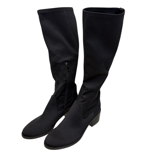 Donald Pliner Black Zela Stretch Knee High Boots 8