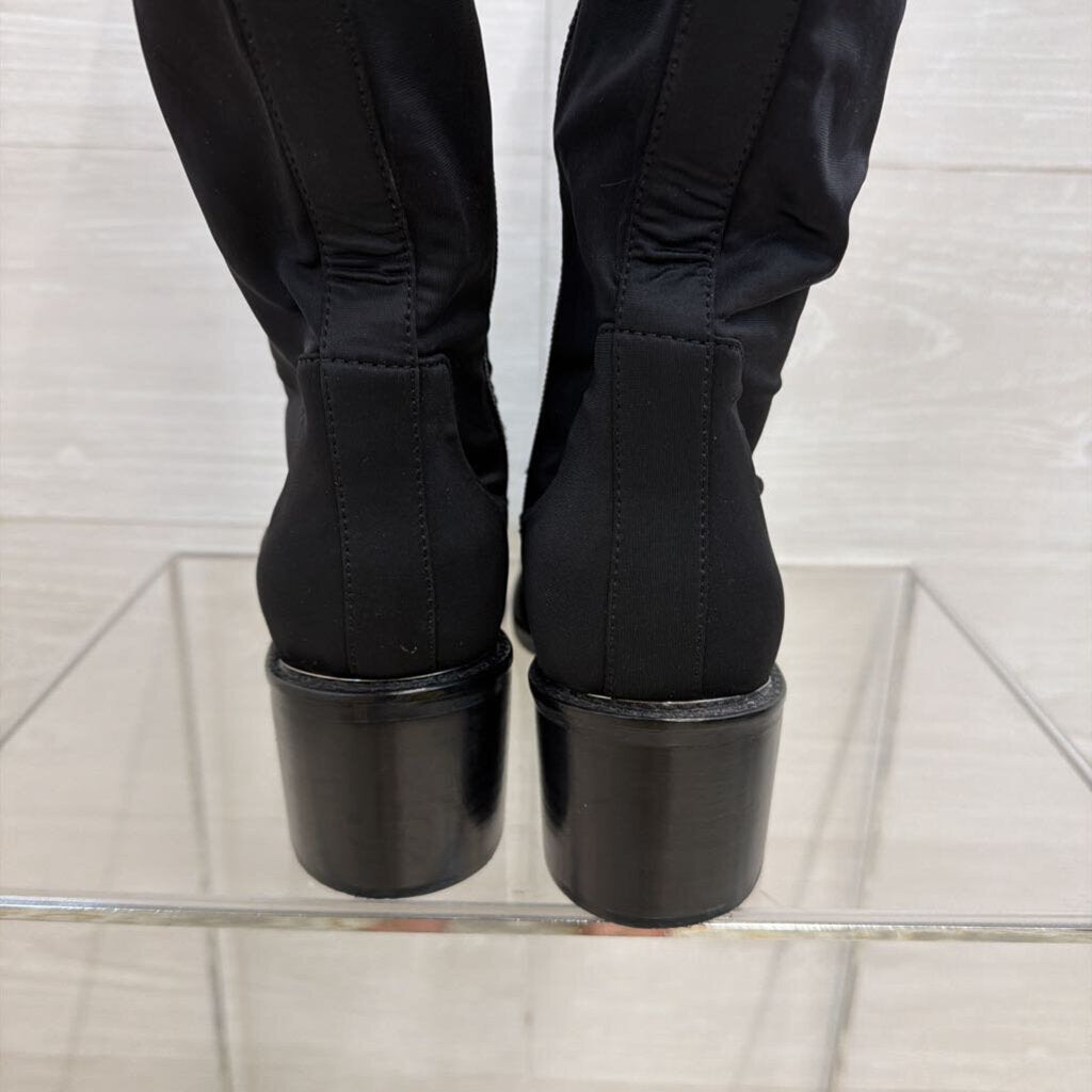 Donald Pliner Black Zela Stretch Knee High Boots 8