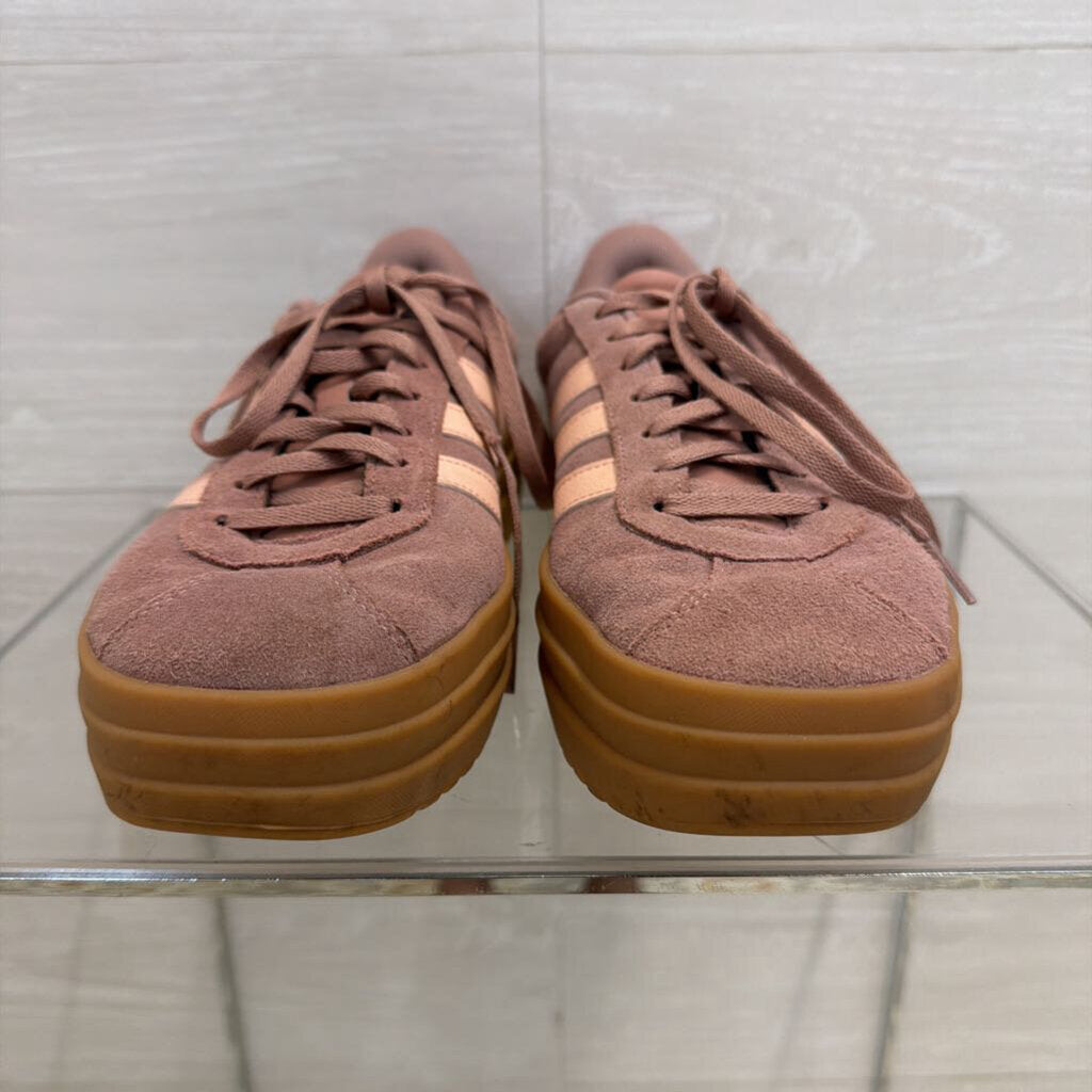 Adidas Purple Suede VL Court Bold Platform Sneakers 8.5