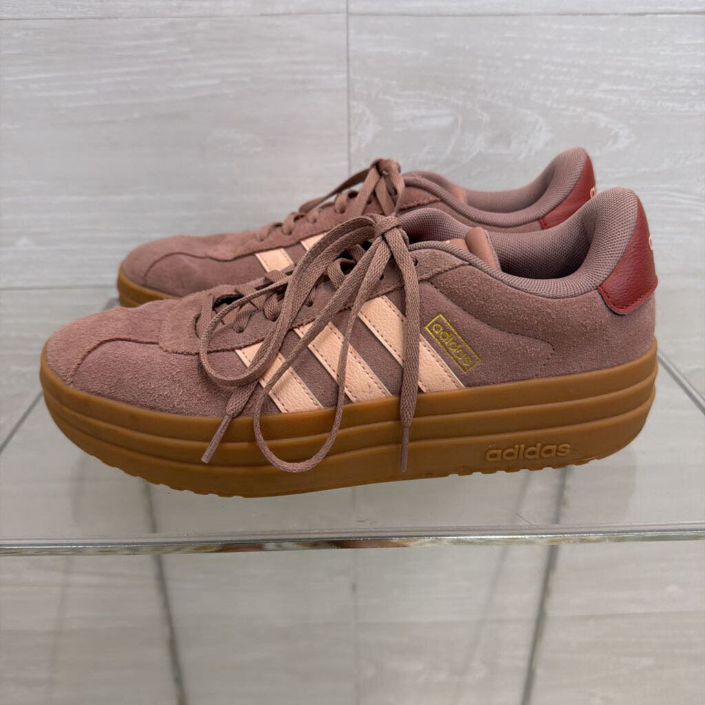 Adidas Purple Suede VL Court Bold Platform Sneakers 8.5