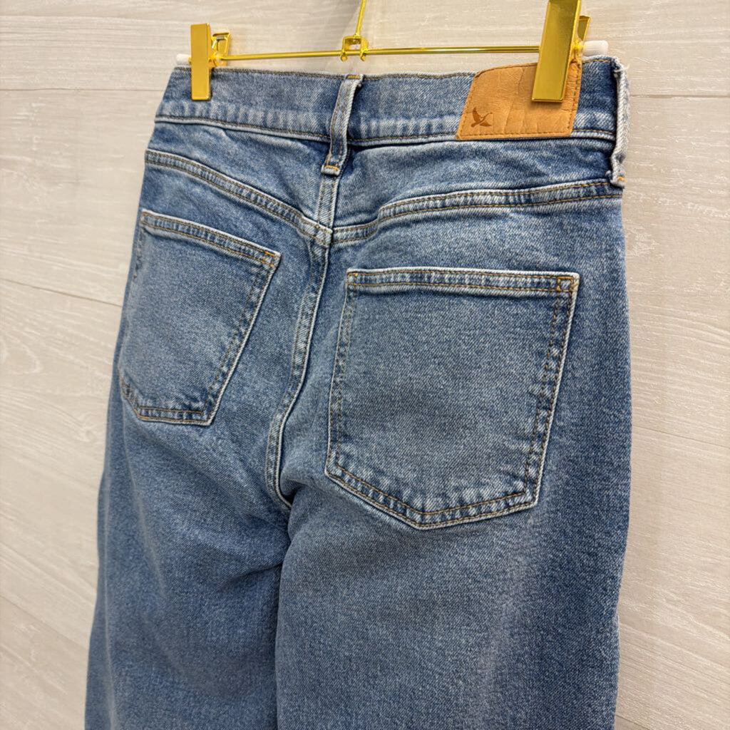 Eddie Bauer Light Wash Authentic Voyager High Rise Crop Jeans 4