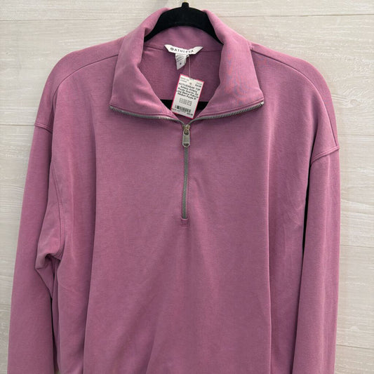 Athleta Purple Quarter Zip Long Sleeve Pullover Medium