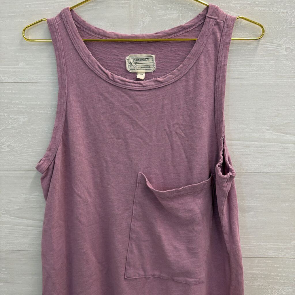 Purple Distressed Tank Top 3