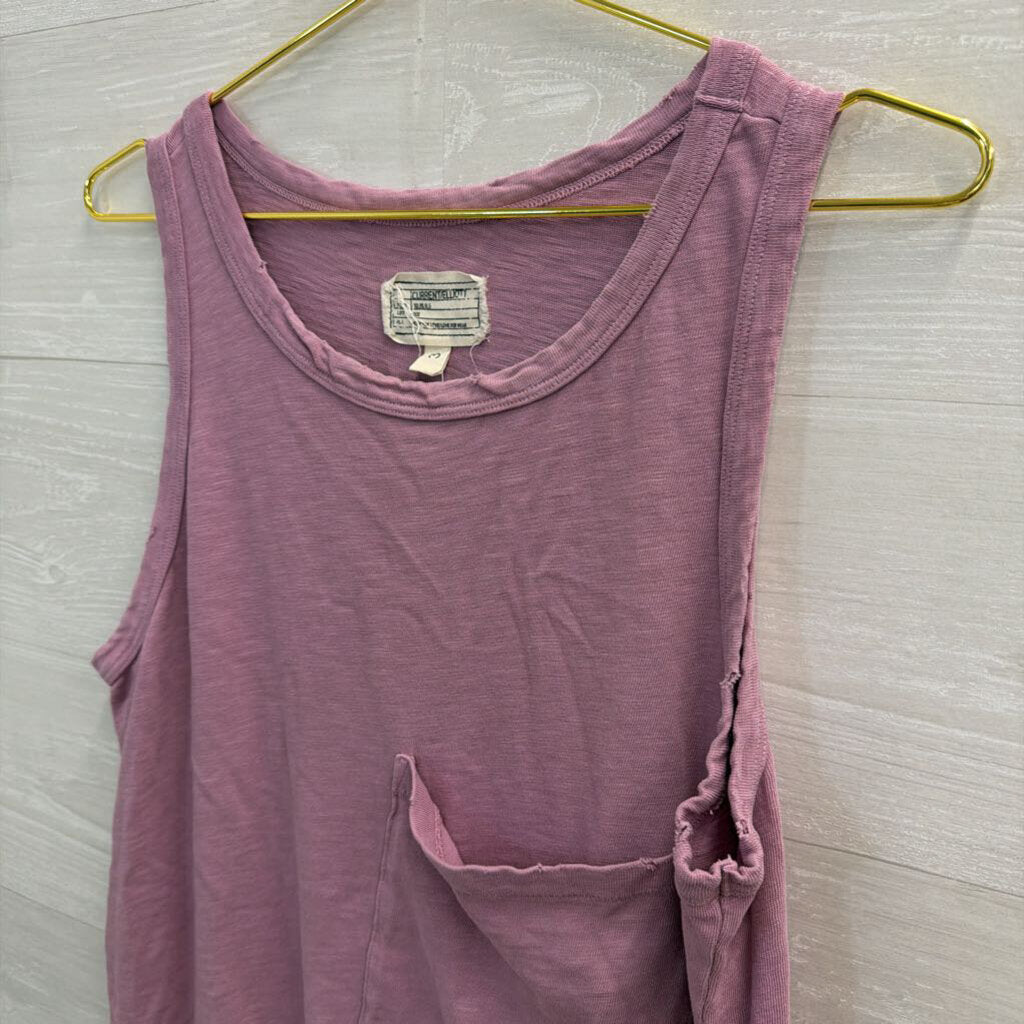 Purple Distressed Tank Top 3