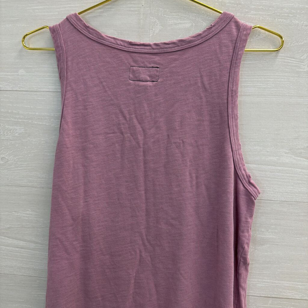 Purple Distressed Tank Top 3