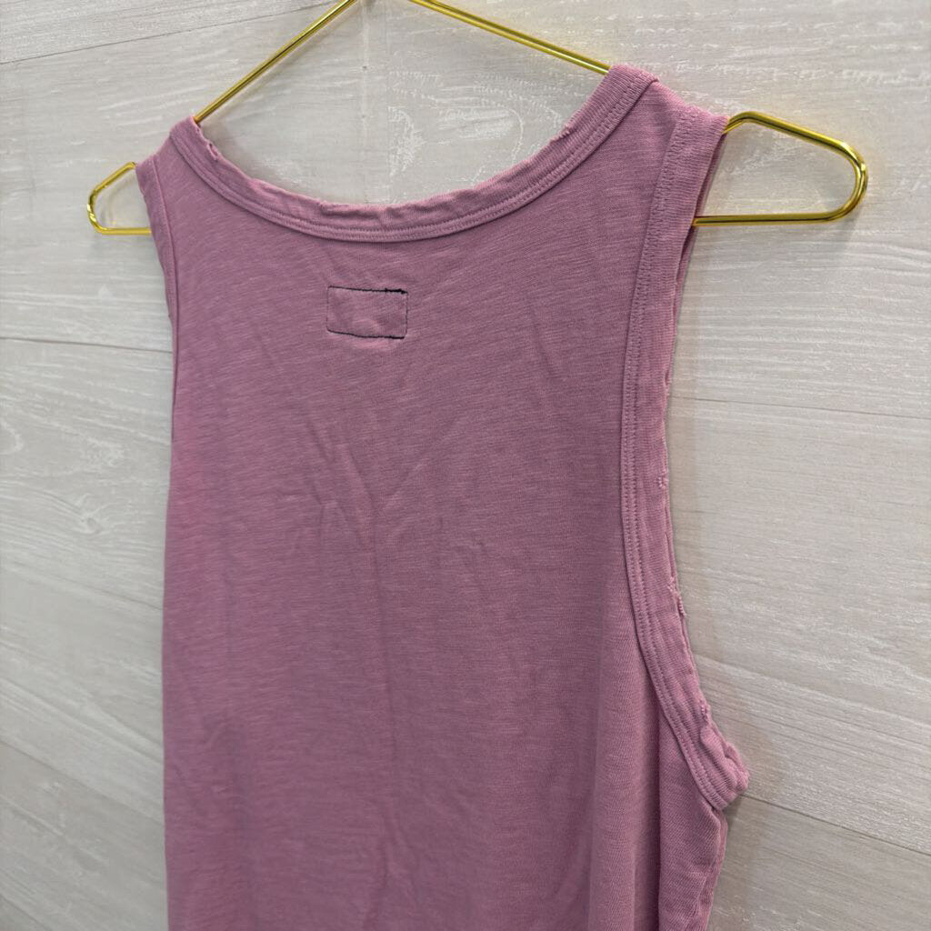 Purple Distressed Tank Top 3