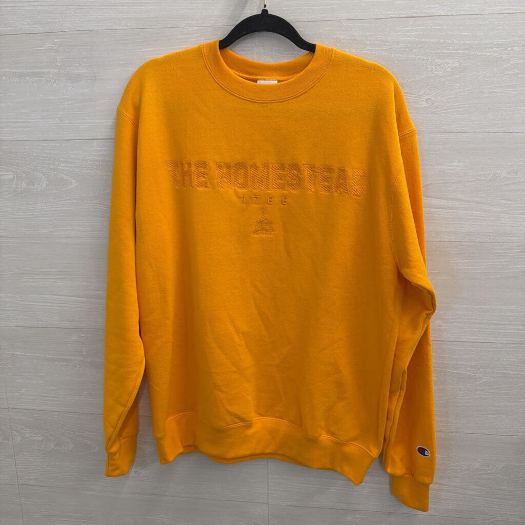 Orange Embroidered The Homestead Crewneck Sweatshirt Medium