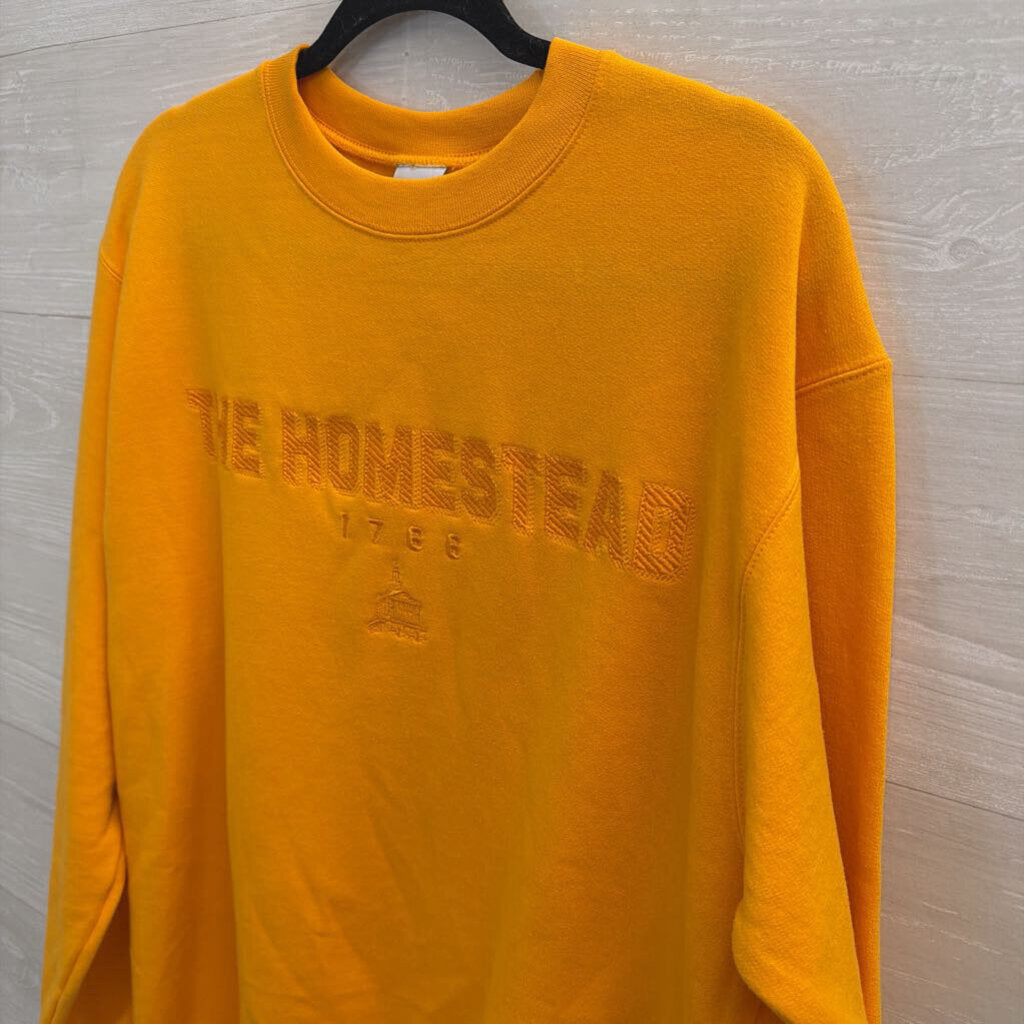 Orange Embroidered The Homestead Crewneck Sweatshirt Medium