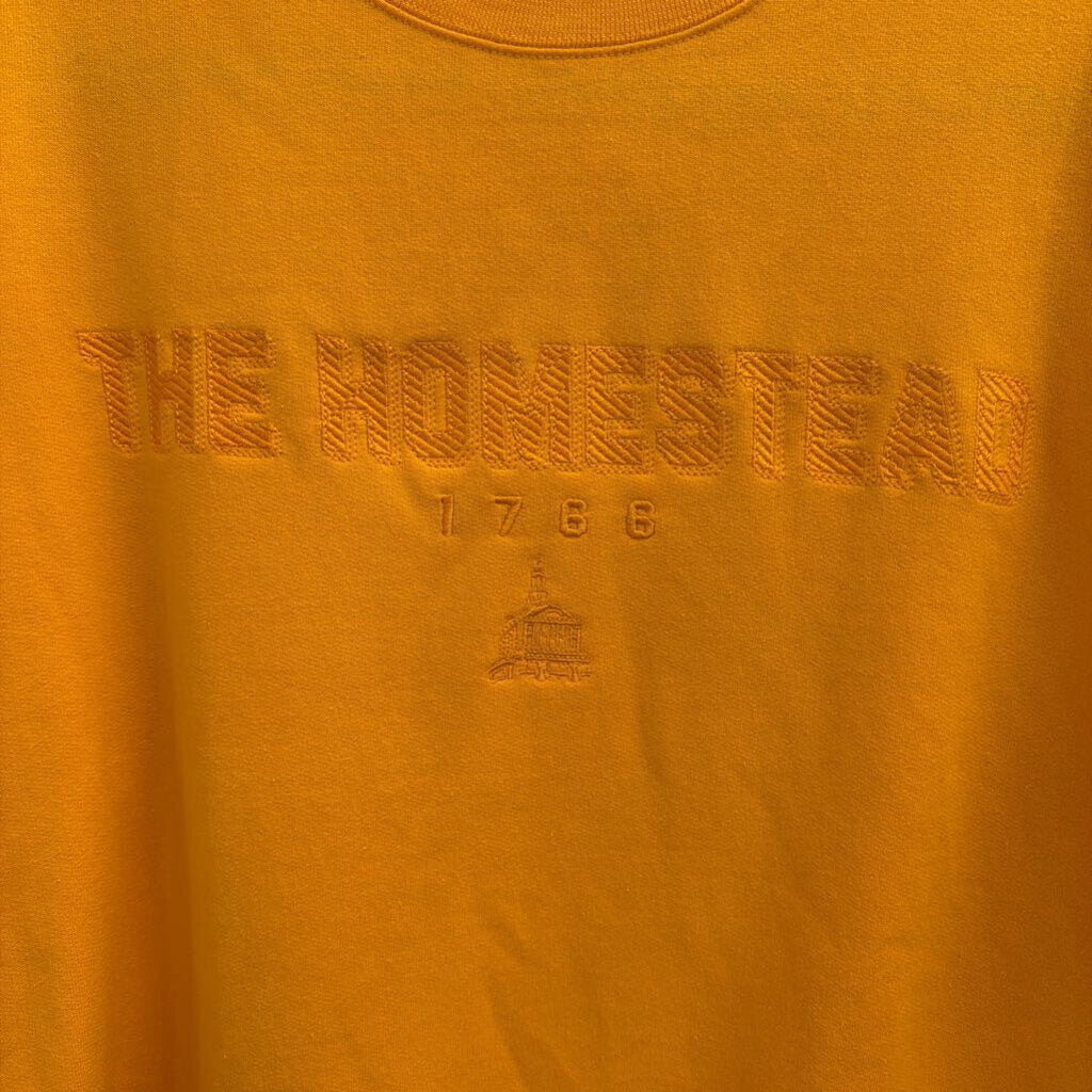 Orange Embroidered The Homestead Crewneck Sweatshirt Medium