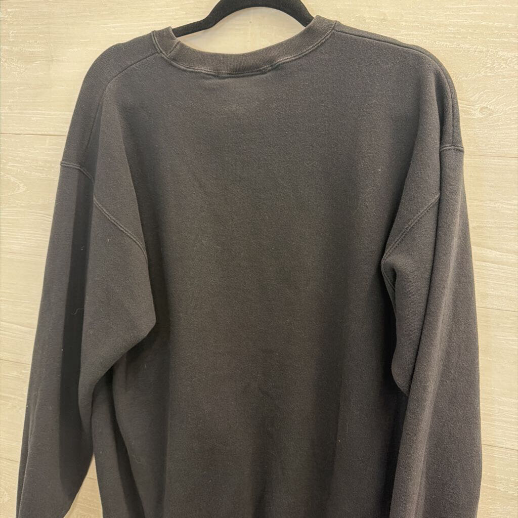 Black Embroidered Texas A and M Crewneck Sweatshirt Large