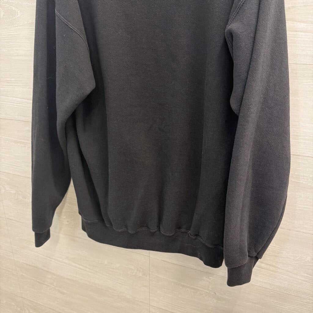 Black Embroidered Texas A and M Crewneck Sweatshirt Large