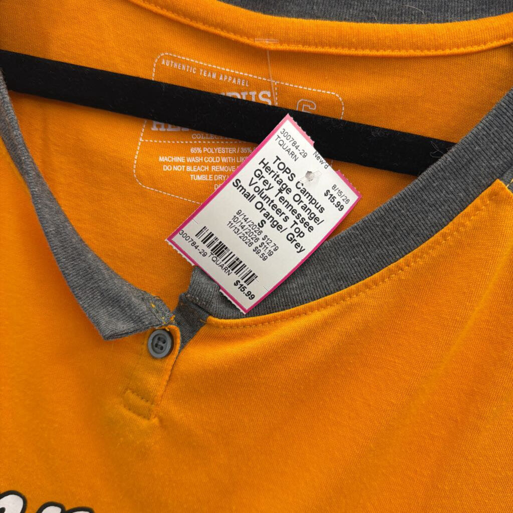 Orange/ Grey Tennessee Volunteers Top Small