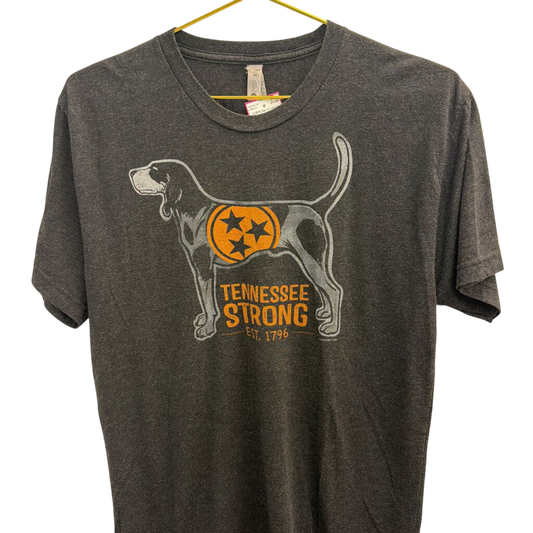 Grey Tennessee Strong Short Sleeve Graphic Tee Medium