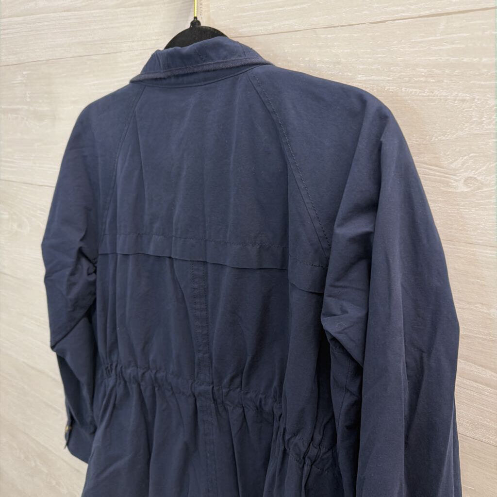 Loft Navy/ Gold Utility Jacket Small Petite