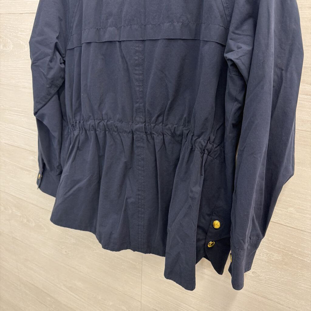 Loft Navy/ Gold Utility Jacket Small Petite