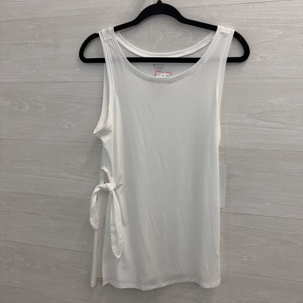 Athleta White Tie Side Tank Top Medium