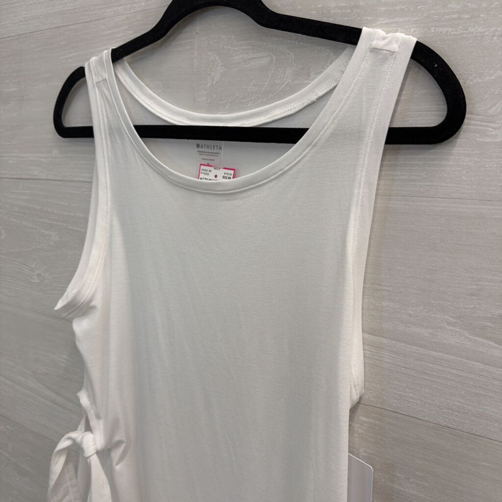 Athleta White Tie Side Tank Top Medium