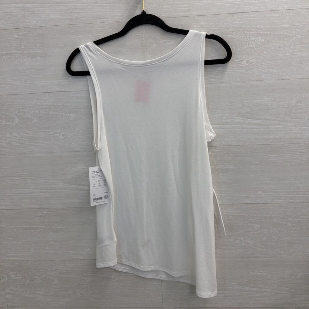 Athleta White Tie Side Tank Top Medium