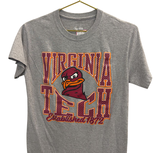 Grey/ Multi Virginia Tech Short Sleeve Graphic Tee Small