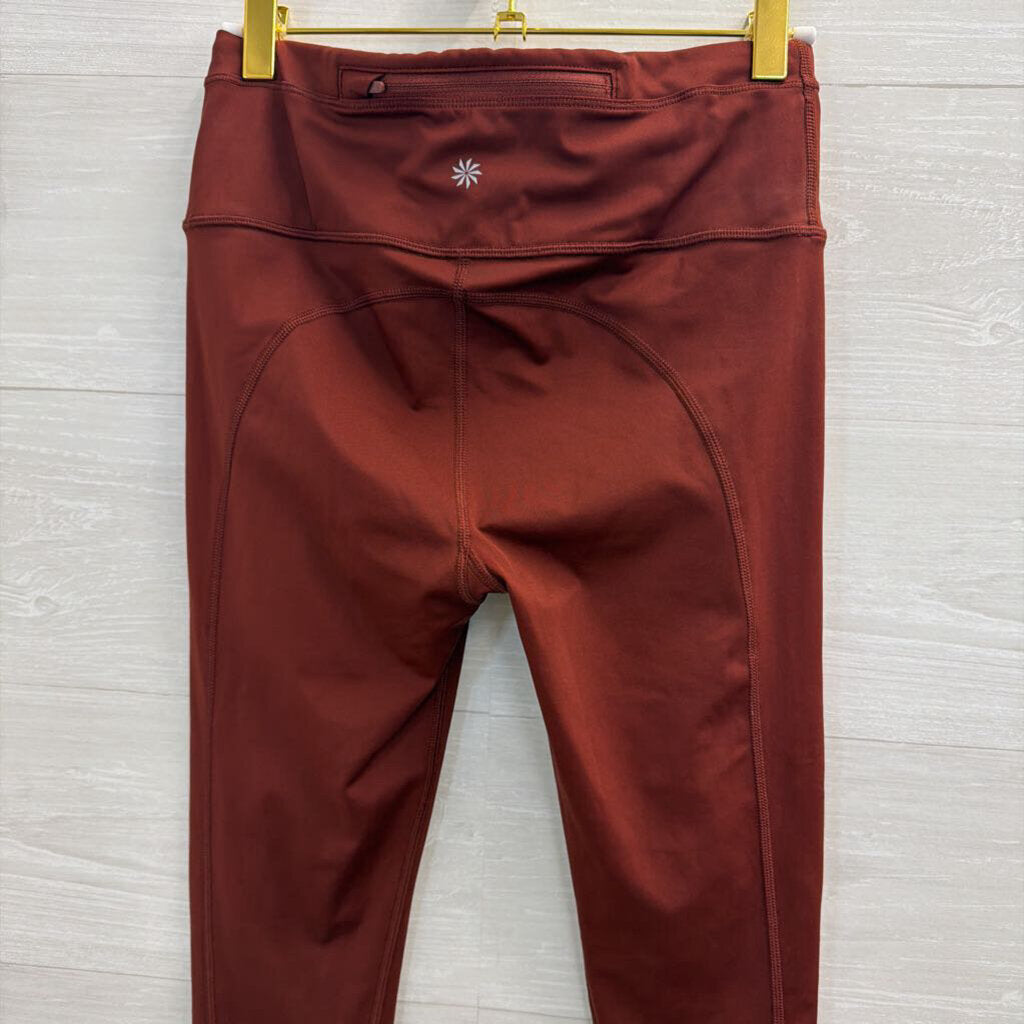 Athleta Red Cropped Leggings Small