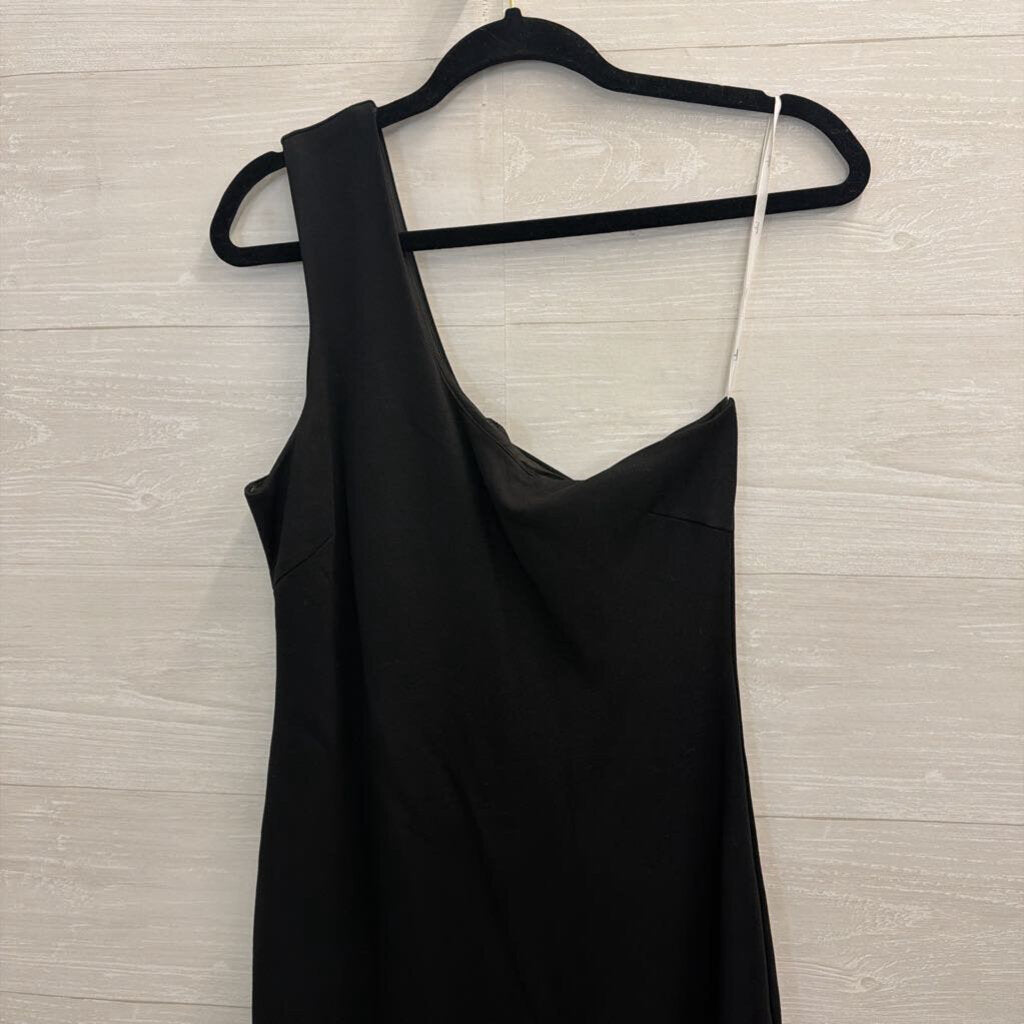 Lulus Black One Shoulder Dress Medium