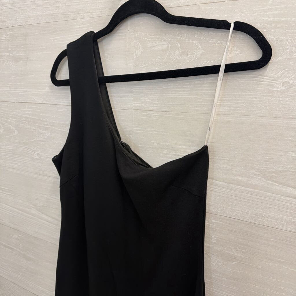 Lulus Black One Shoulder Dress Medium
