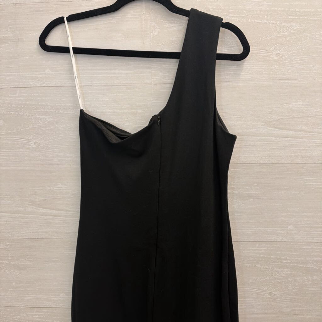 Lulus Black One Shoulder Dress Medium