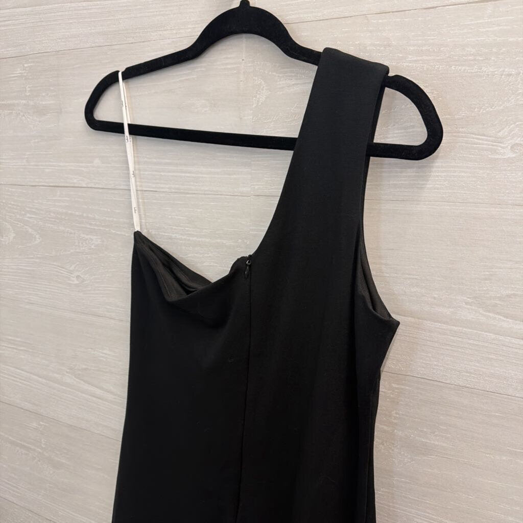 Lulus Black One Shoulder Dress Medium