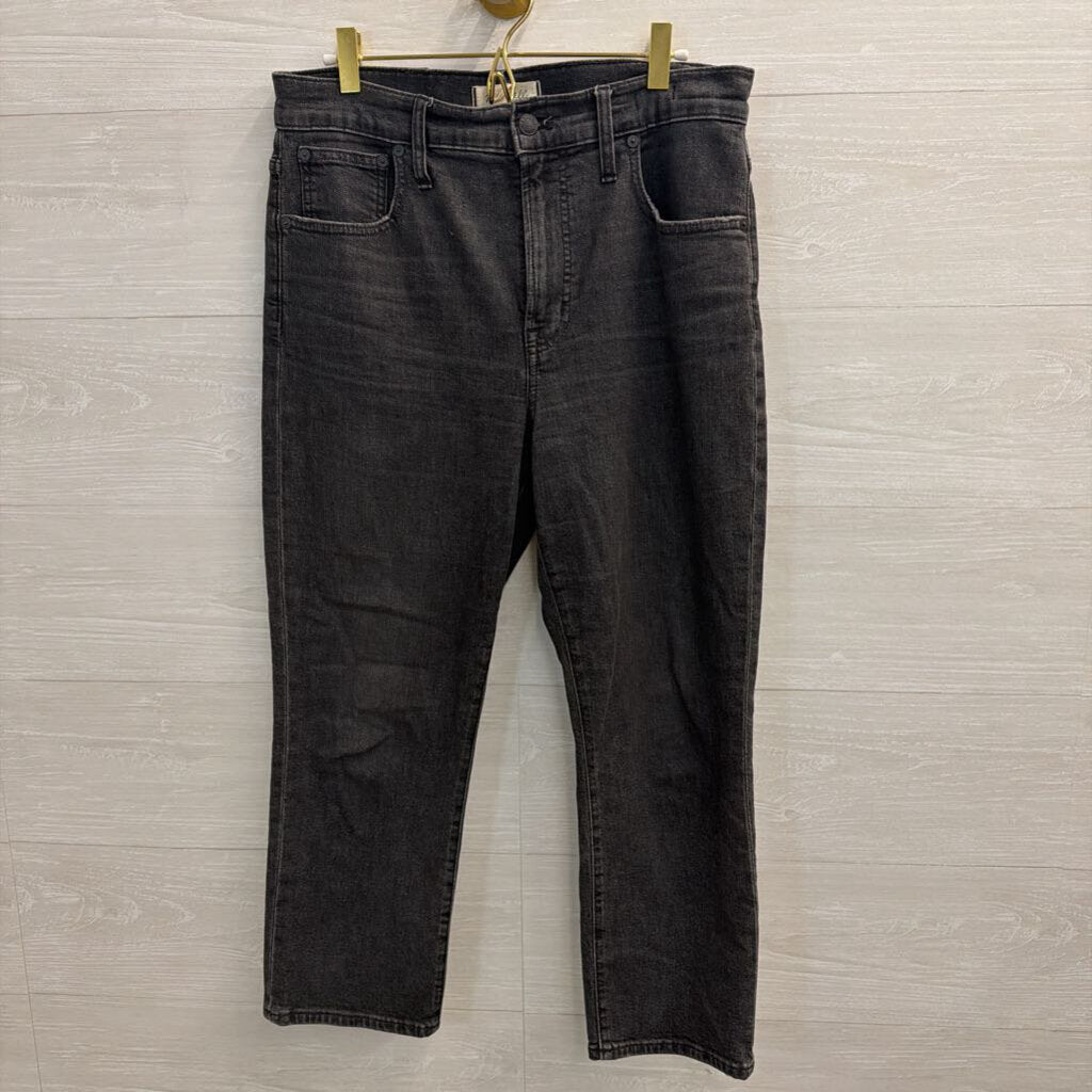 Madewell Black Denim The Perfect Vintage Crop Jeans 29 Petite