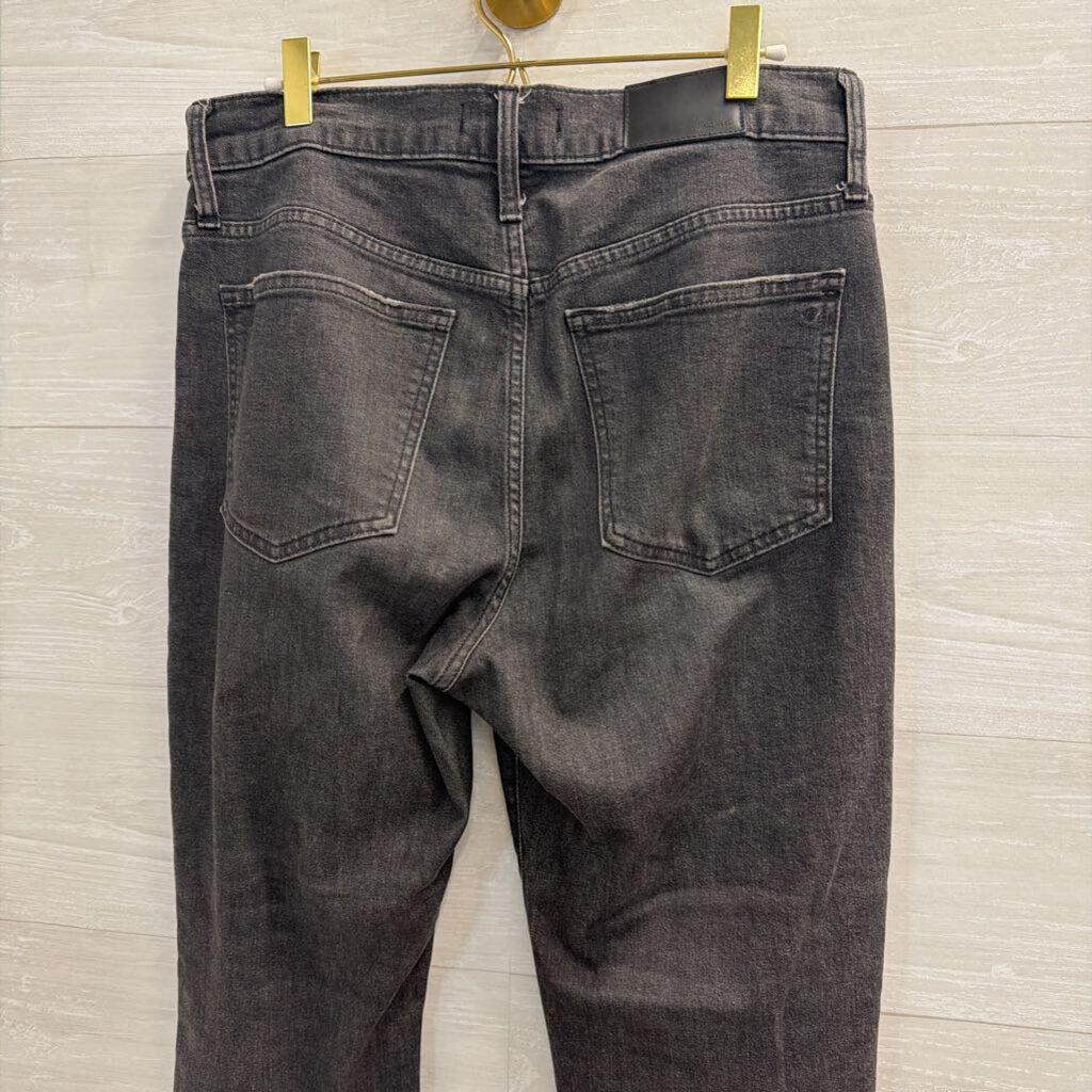Madewell Black Denim The Perfect Vintage Crop Jeans 29 Petite