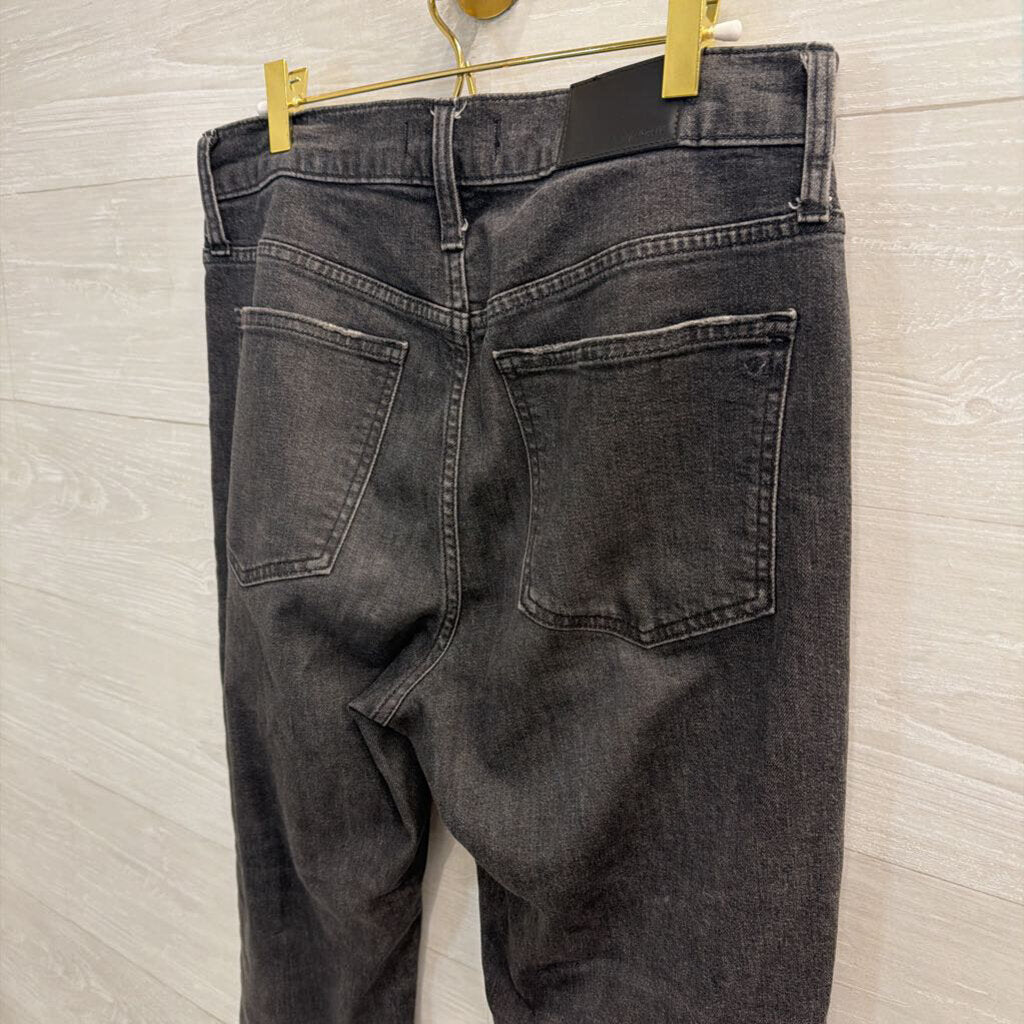 Madewell Black Denim The Perfect Vintage Crop Jeans 29 Petite