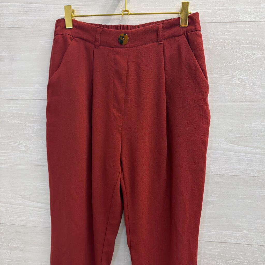 Primark Red High Waisted Trouser Pants 4