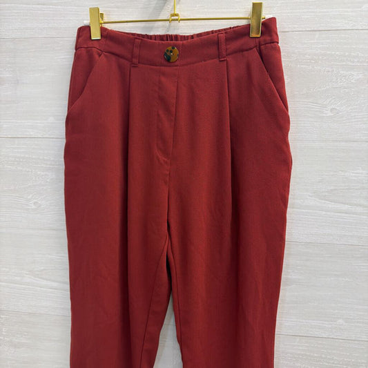 Primark Red High Waisted Trouser Pants 4