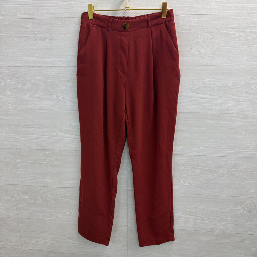 Primark Red High Waisted Trouser Pants 4
