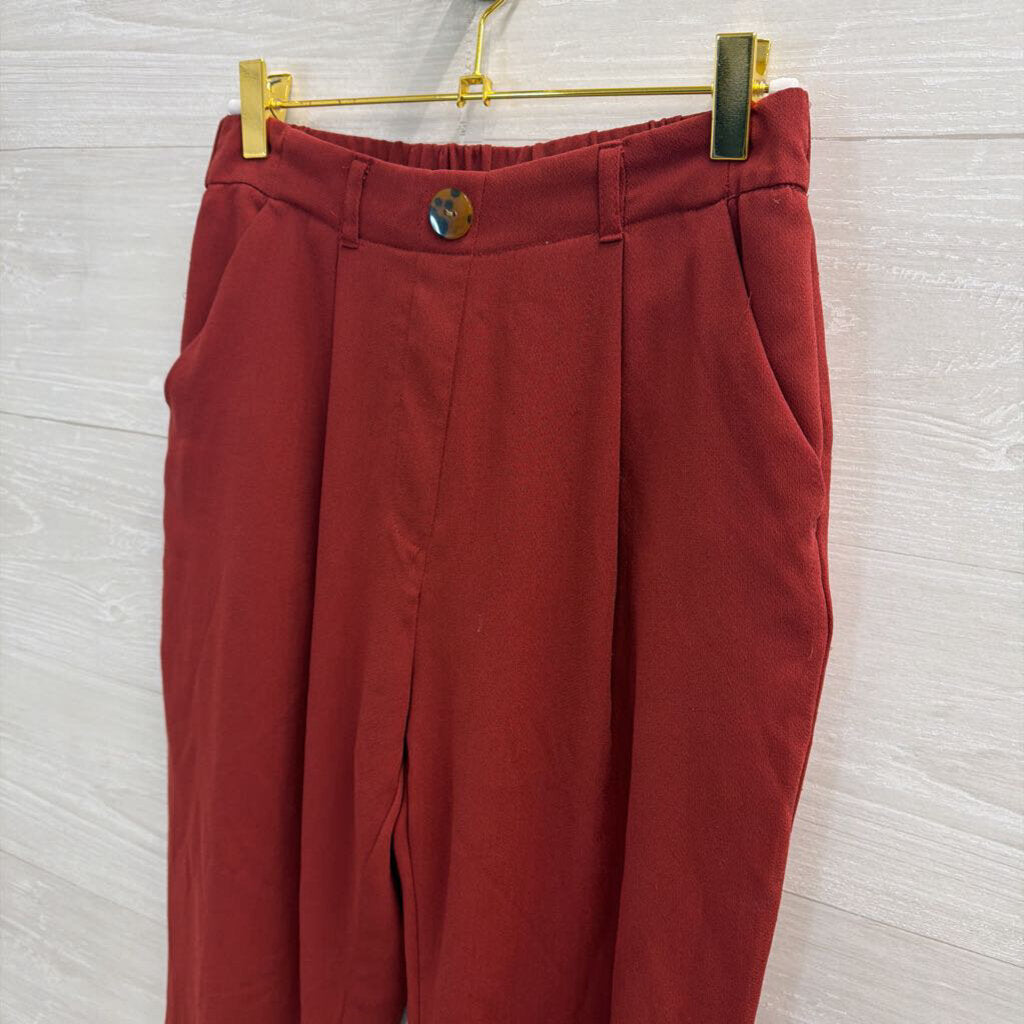 Primark Red High Waisted Trouser Pants 4