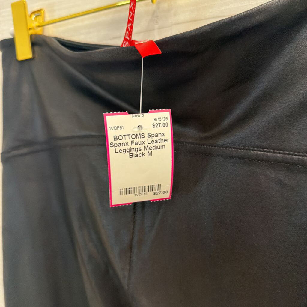 Spanx Faux Leather Leggings Medium