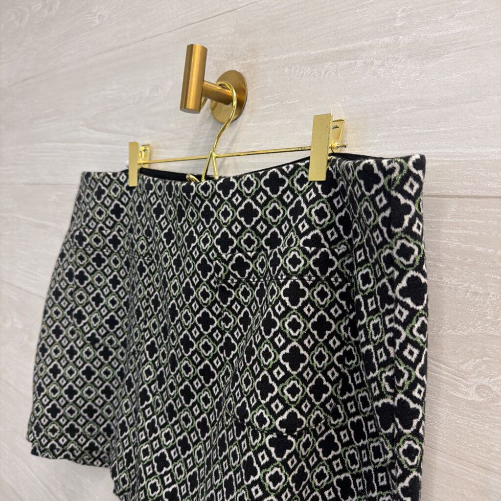 Maeve Black/ White Print Skort Extra Large