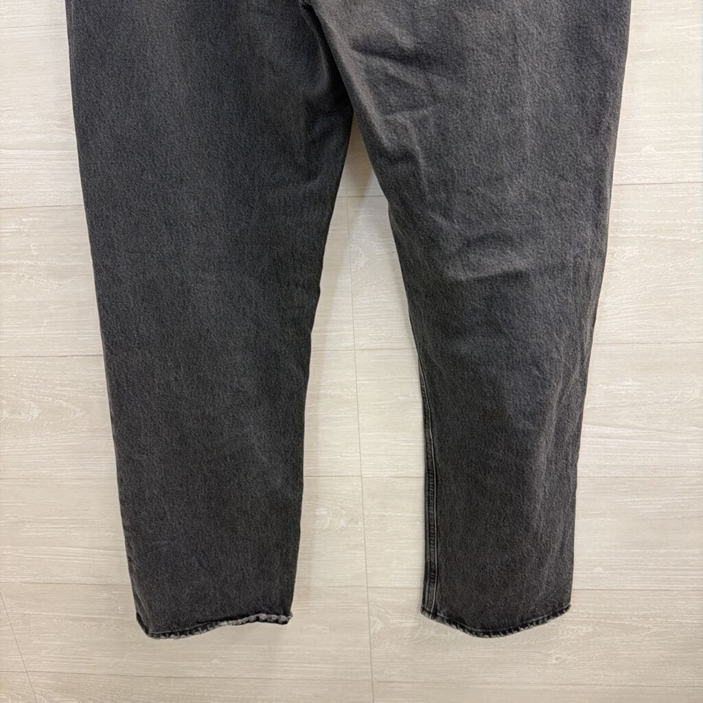 Agolde Black Denim Wide Leg Jeans 32