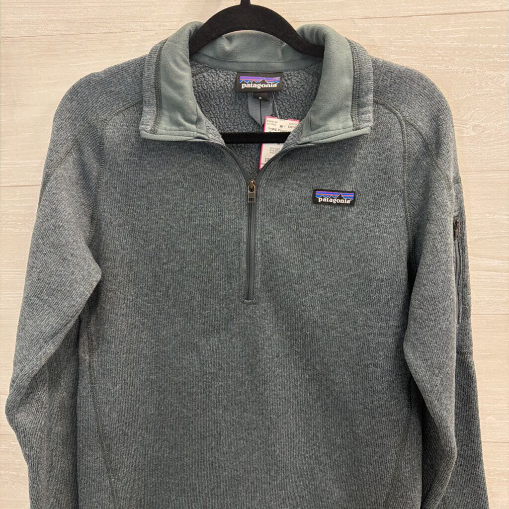 Patagonia Teal Fleece Quarter Zip Pullover Medium