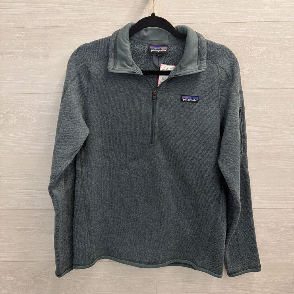 Patagonia Teal Fleece Quarter Zip Pullover Medium